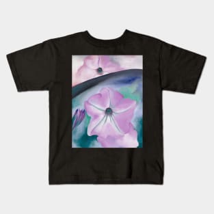 High Resolution Petunias No. 2 by Georgia O'Keeffe Kids T-Shirt